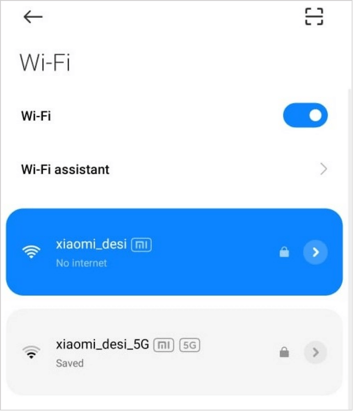 Wählen Sie eine andere WLAN-Verbindung