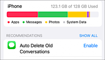 Gerätespeicher prüfen