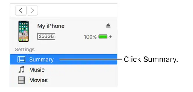 Klicken Sie auf Zusammenfassung
