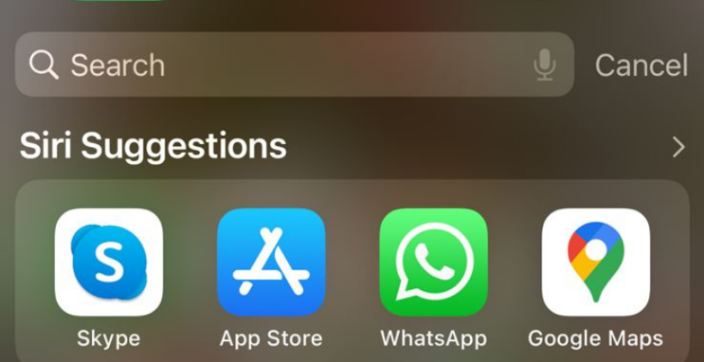 Streichen Sie auf Ihrem Startbildschirm nach unten