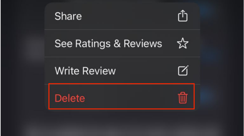 klicken Sie auf Löschen