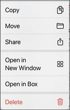 Menü mit Dateien öffnen
