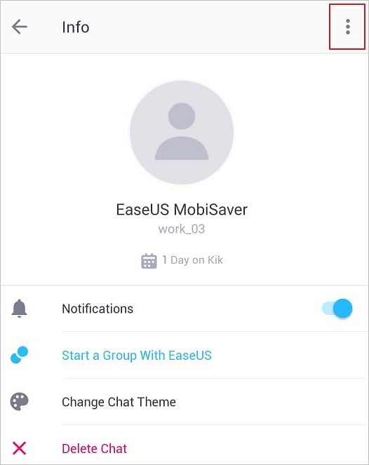 Personen auf Kik von Android blockieren