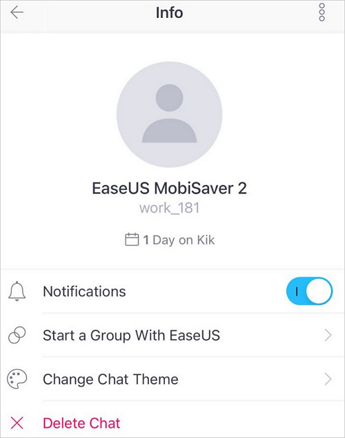Personen auf Kik vom iPhone blockieren