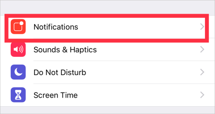 Kopfbenachrichtigung