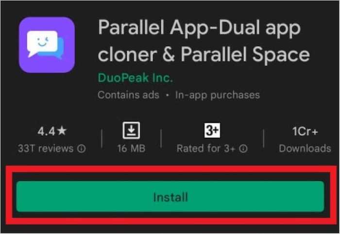 Parallel-App installieren