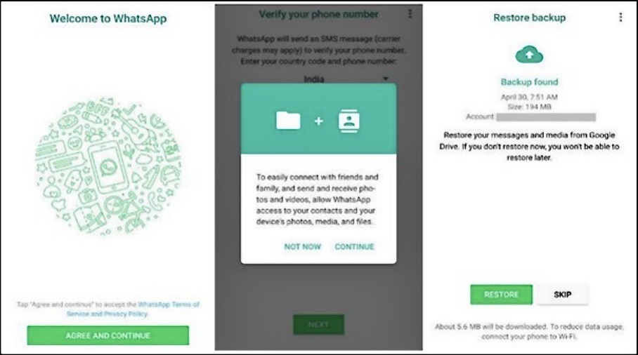 Klicken Sie auf Wiederherstellen