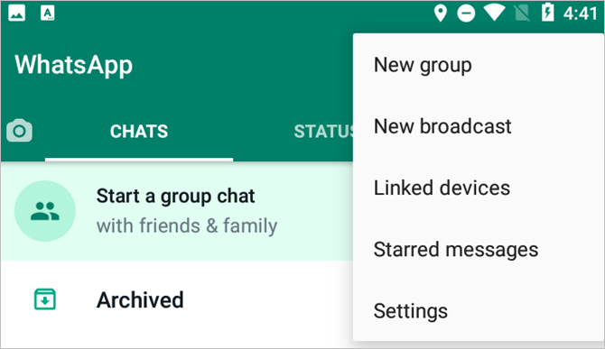 Einstellungen öffnen