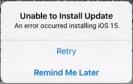 Update kann nicht installiert werden