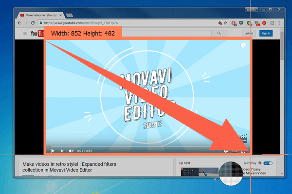 Teil des Bildschirms mit Movavi aufnehmen - Schritt 2