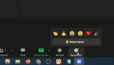Hand beim Zoomen heben
