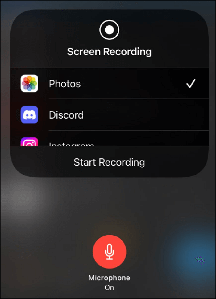Bildschirmaufnahme auf iphone 12 mit ton