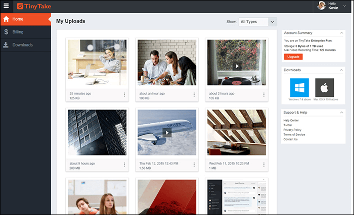 Vollversion von TinyTake downloaden