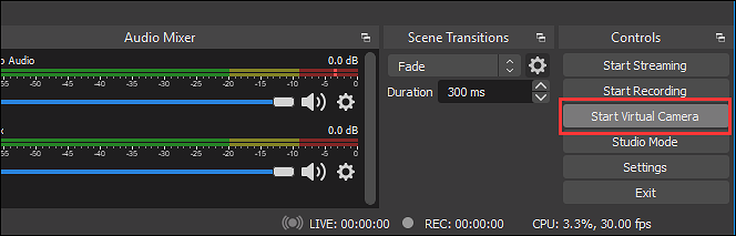 Virtuelle Kamera in OBS