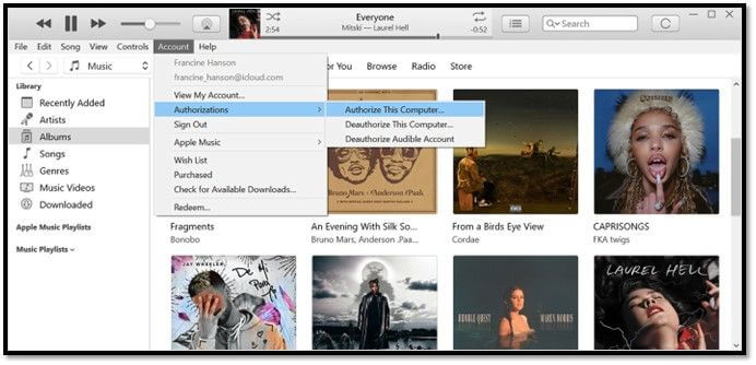 Konto aufheben auf Mac