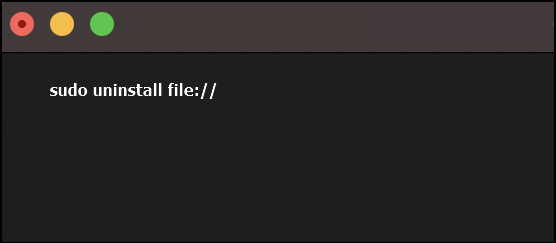 Deinstallationsbefehl