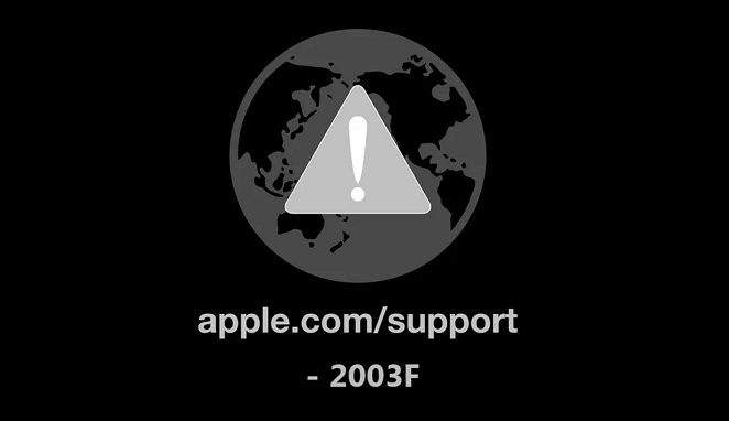 Mac-Fehlercode 2003F