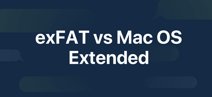 exFAT gegenüber Mac OS Extended