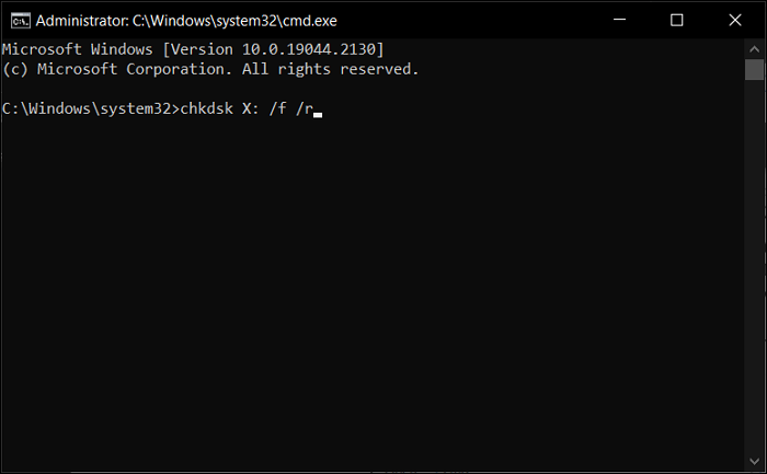 Verwenden Sie den CHKDSK-Befehl