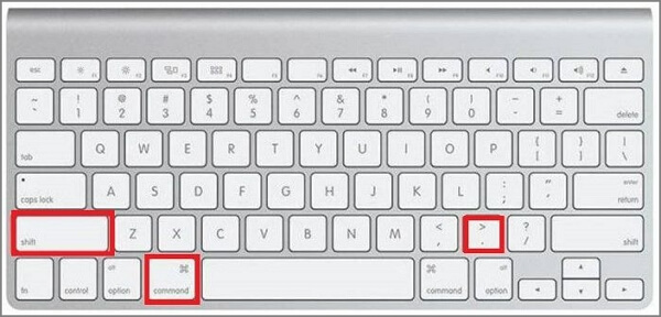 Mac-Verknüpfung zum Ausblenden von Dateien verwenden