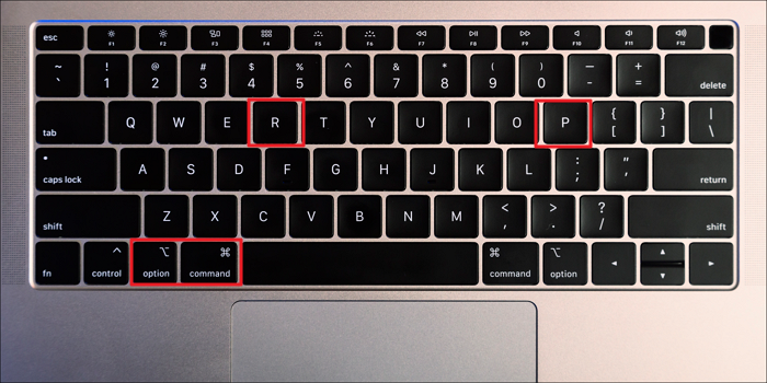 MacBook NVRAM-Tasten