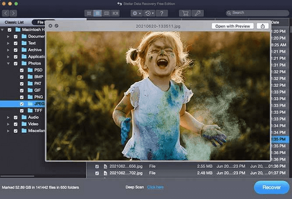 stellare Datenwiederherstellung für Mac
