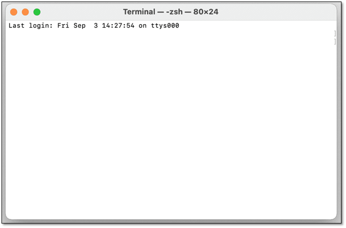 Terminal auf dem Mac öffnen