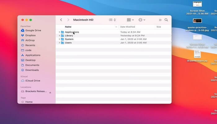 Einstellungen wieder einblenden Schritt 2