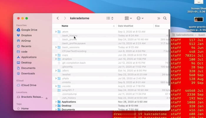 Einstellungen wieder einblenden Schritt 3