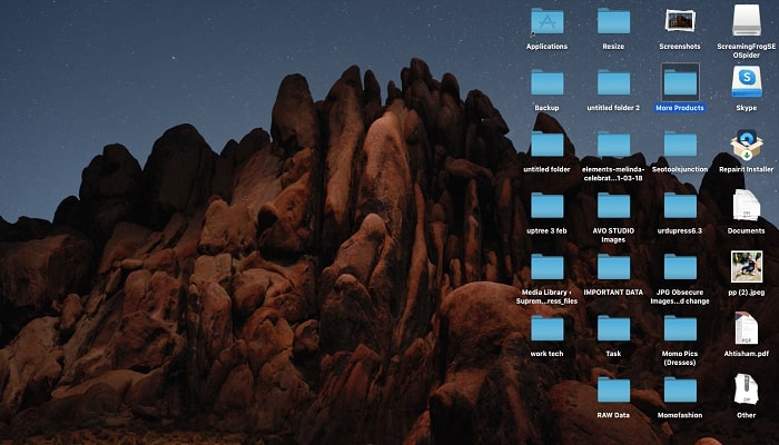 Ausblenden von Dateien im Stapel Schritt 2