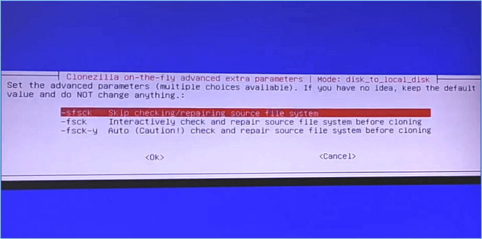 Überspringen der Überprüfung des Dateisystems