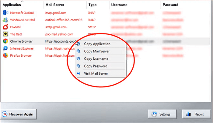 Windows Live Mail-Passwort mit E-Mail-Passwort-Wiederherstellung finden