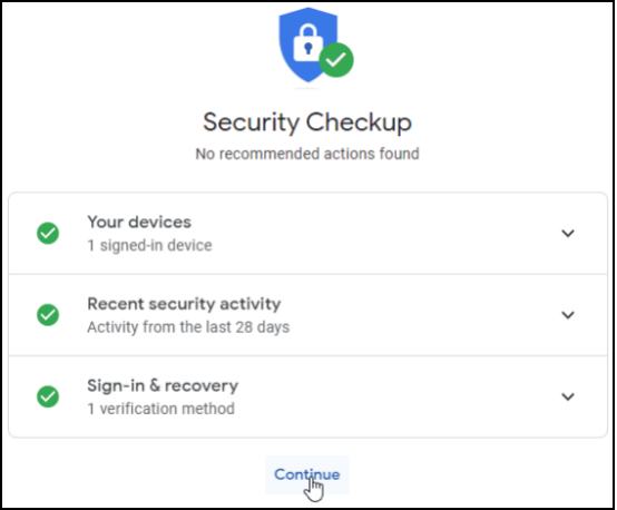 Sicherheitsüberprüfung