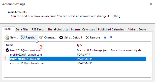 So sehen Sie gespeicherte Passwörter in Outlook 365/2016 - EaseUS