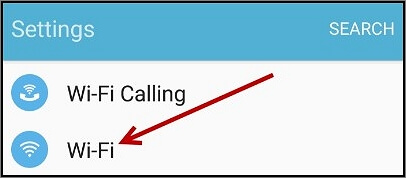 drücken Sie WLAN