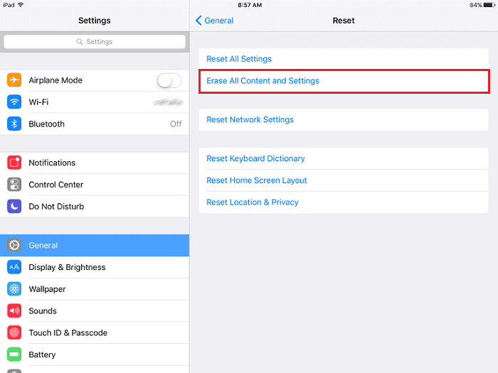 Alles vom iPad löschen