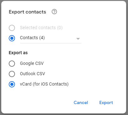 So exportieren Sie Kontakte aus Google Kontakte auf den Computer