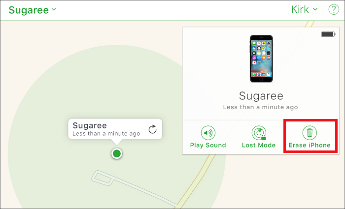 Entsperren Sie das iPhone aus der Ferne mit der Funktion