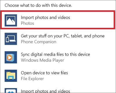 Importieren Sie Fotos und Videos per Autoplay