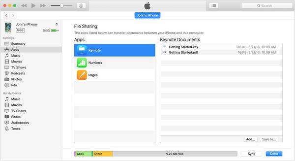 So kopieren Sie Dateien mit der iTunes-Dateifreigabe vom PC auf das iPad