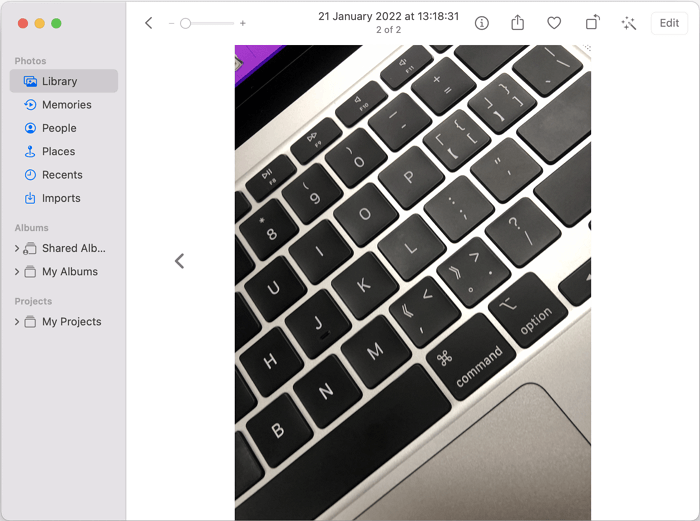 HEIC-Dateien auf dem Mac mit Fotos öffnen
