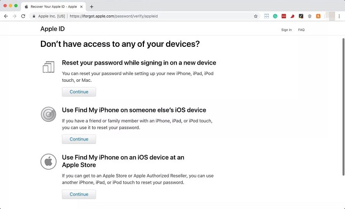 Zurücksetzen des Apple-Passworts auf dem iPad