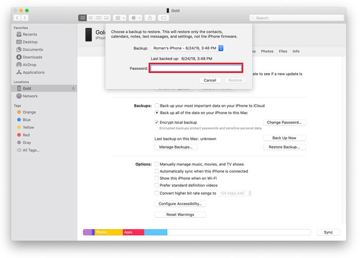 iPhone über iTunes wiederherstellen
