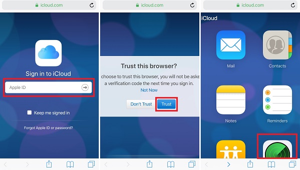 Melden Sie sich auf dem iPhone bei iCloud an