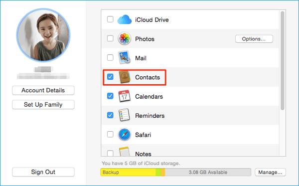 Importieren Sie Outlook-Kontakte über die iCloud-Anwendung auf das iPhone