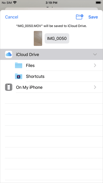 Übertragen Sie mit iCloud Drive ein großes Video vom iPhone auf den PC