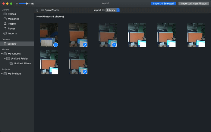 So übertragen Sie Fotos vom iPhone auf eine externe Festplatte auf dem Mac