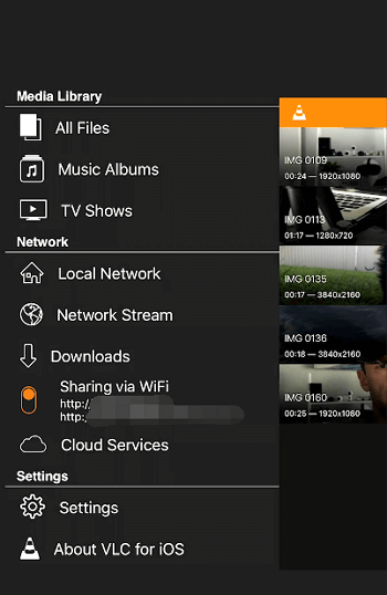So übertragen Sie mit VLC große Videos vom iPhone auf den Computer