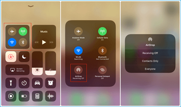 Schalten Sie AirDrop auf dem iPhone ein