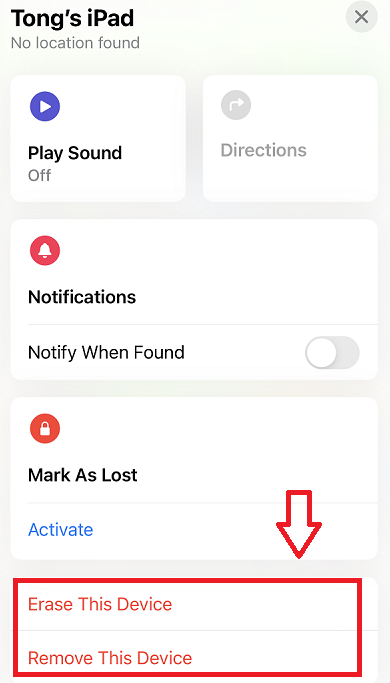 Deaktivieren der Funktion-Mein iPhone suchen-auf einem anderen Gerät